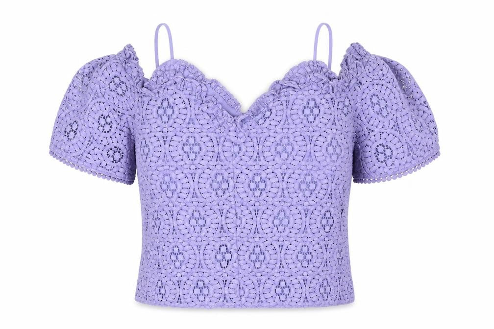 Womens UK Size 10 Topshop Purple Basic T-Shirt