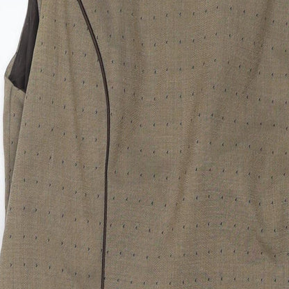 NEXT Womens Brown Polyester A-Line Size 4 Round Neck Pullover