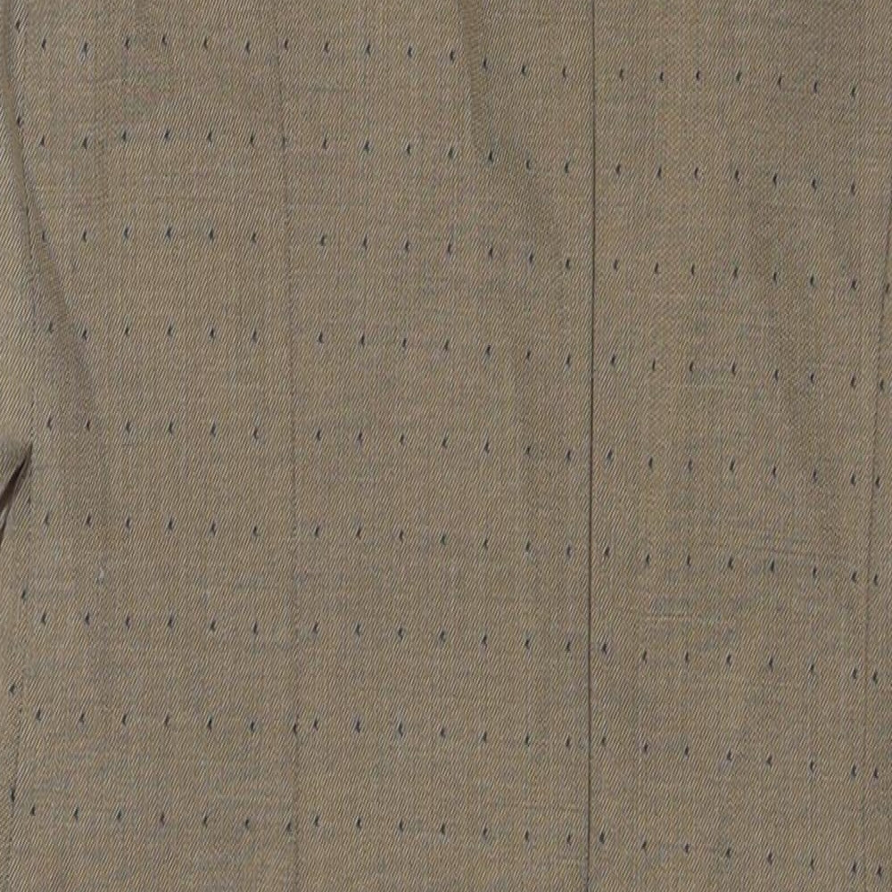 NEXT Womens Brown Polyester A-Line Size 4 Round Neck Pullover