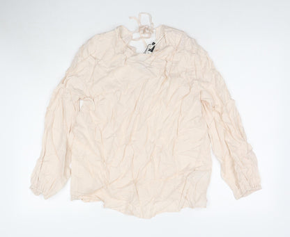 Womens UK Size 12 Marks and Spencer Ivory Basic Blouse