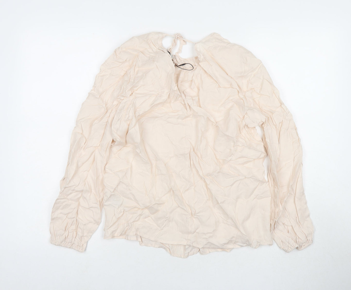 Womens UK Size 12 Marks and Spencer Ivory Basic Blouse