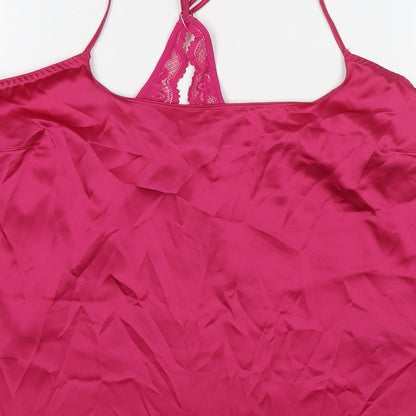 Womens UK Size M Marks and Spencer Pink Camisole Tank