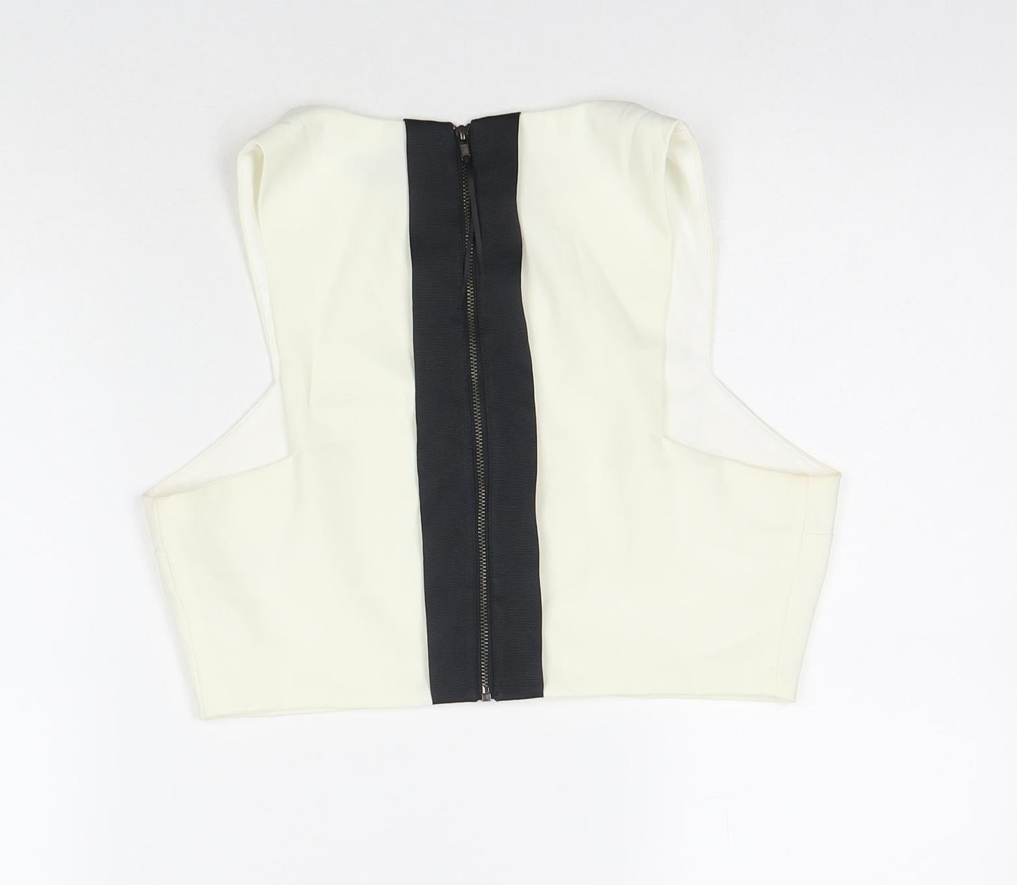 Womens UK Size 12 Topshop White Basic Tank