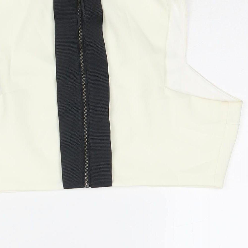 Womens UK Size 12 Topshop White Basic Tank