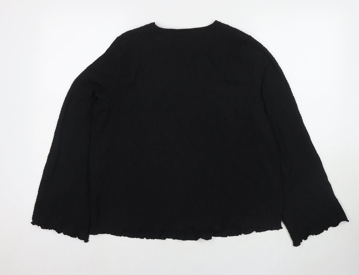 Womens UK Size 14 Marks and Spencer Black Basic Blouse