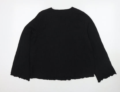 Womens UK Size 14 Marks and Spencer Black Basic Blouse