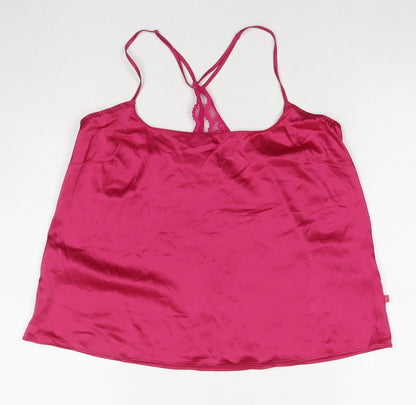 Womens UK Size M Marks and Spencer Pink Camisole T-Shirt