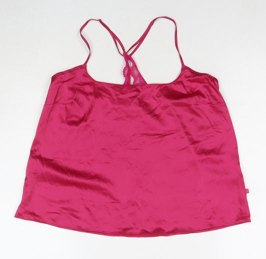 Womens UK Size M Marks and Spencer Pink Camisole T-Shirt