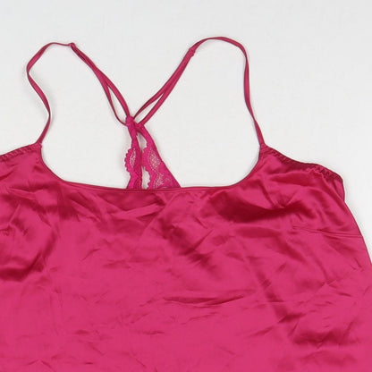 Womens UK Size M Marks and Spencer Pink Camisole T-Shirt