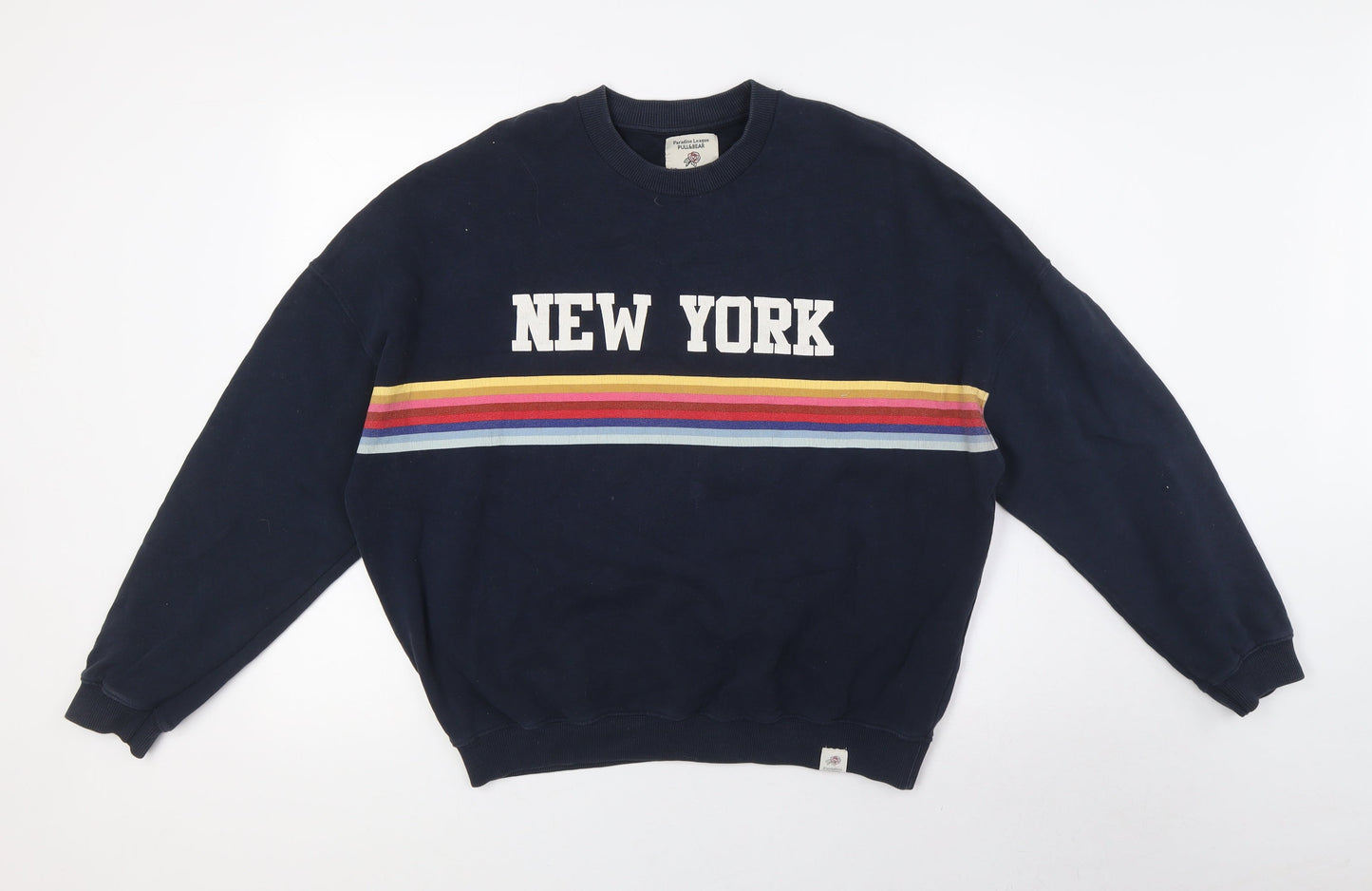 Womens UK Size XS Pull&Bear Blue Pullover Sweatshirt