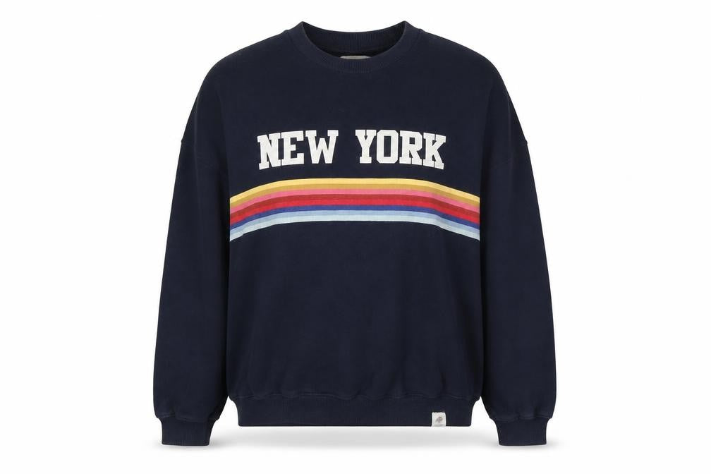 Womens UK Size XS Pull&Bear Blue Pullover Sweatshirt