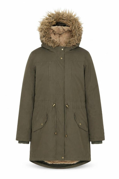 Womens UK Size S Oasis Green Parka Coat