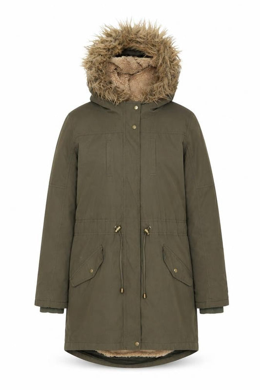 Womens UK Size S Oasis Green Parka Coat