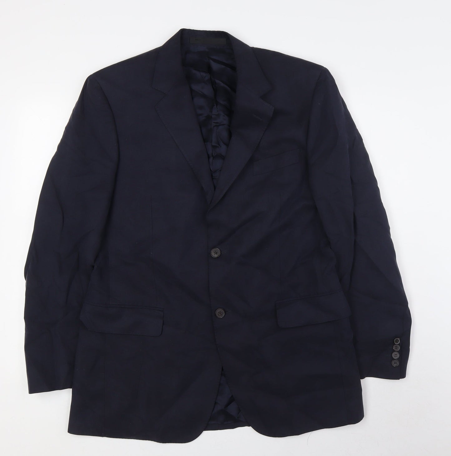 Mens UK Size 40 Marks and Spencer Regular Blue Suit Jacket