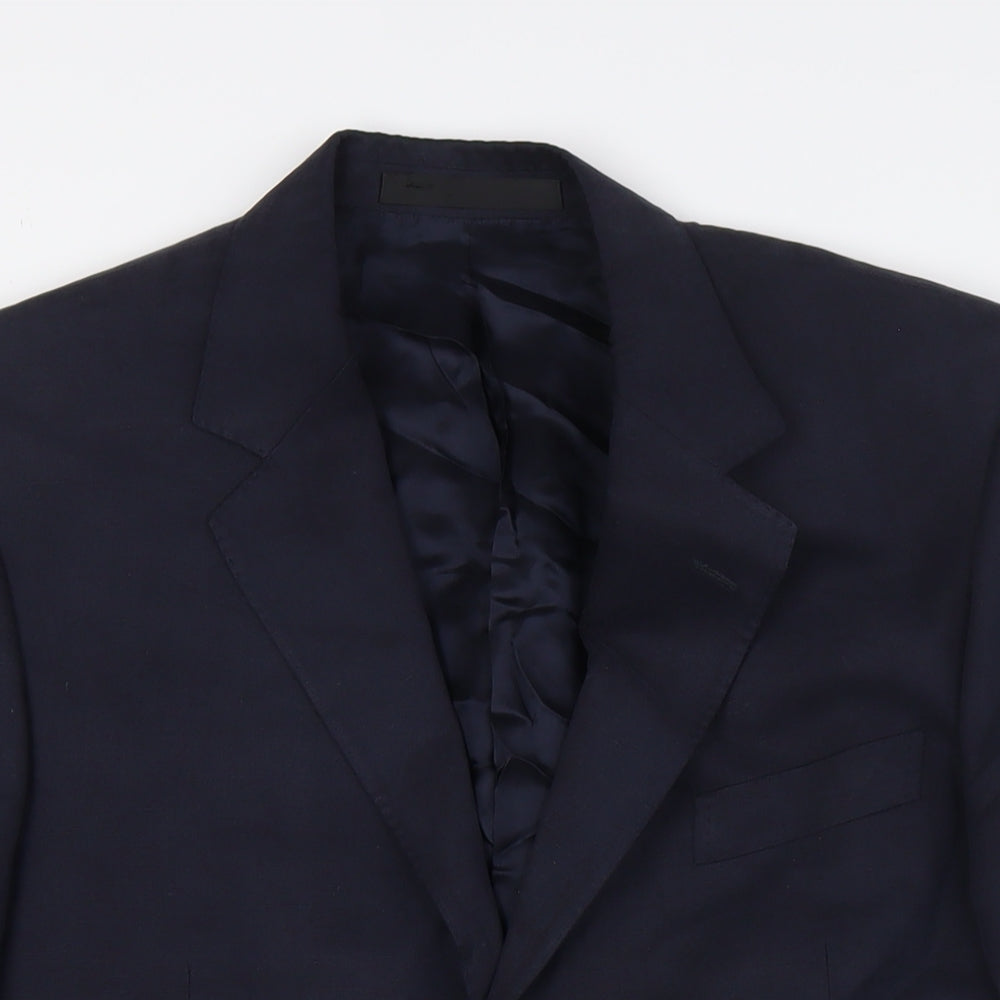 Mens UK Size 40 Marks and Spencer Regular Blue Suit Jacket