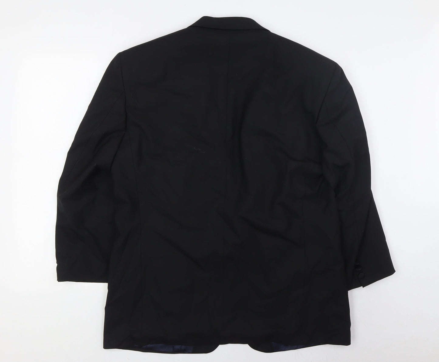 Mens UK Size 42 Marks and Spencer Regular Black Suit Tuxedo