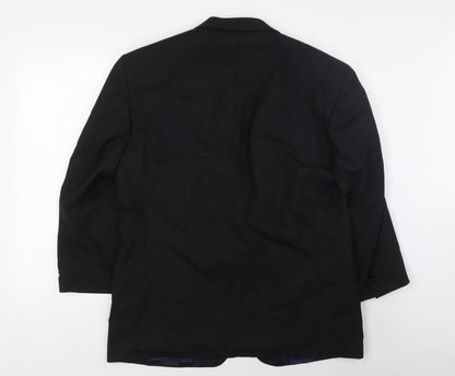 Mens UK Size 42 Marks and Spencer Regular Black Suit Tuxedo