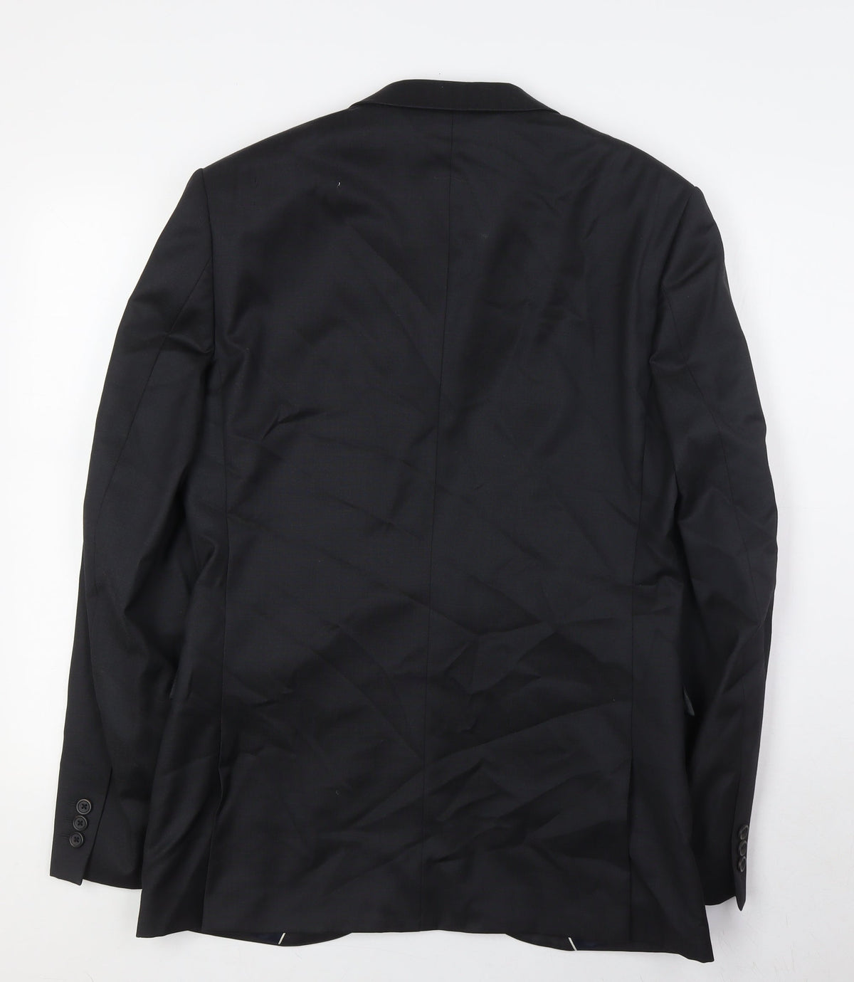 Read Mens Black Wool Jacket Suit Jacket Size 38 Regular