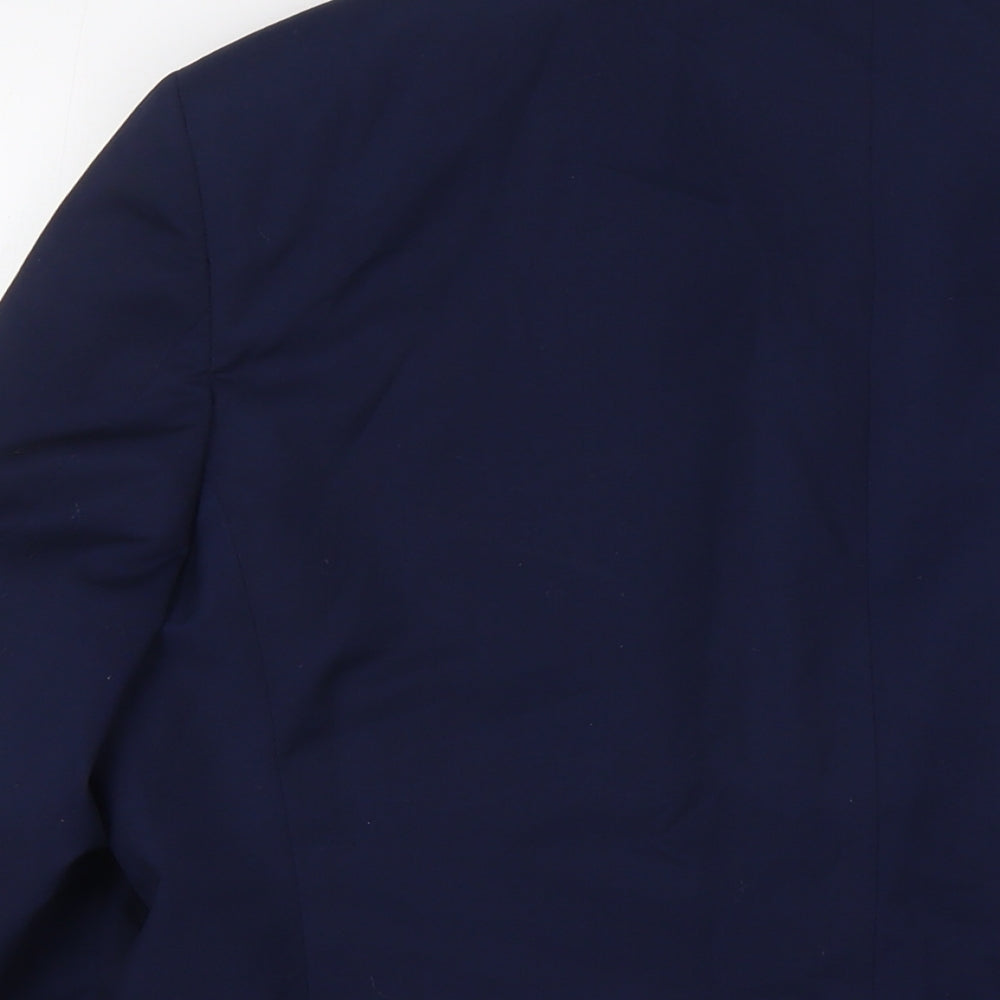 Mens UK Size 44 River Island Regular Blue Suit Jacket
