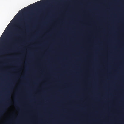 Mens UK Size 44 River Island Regular Blue Suit Jacket