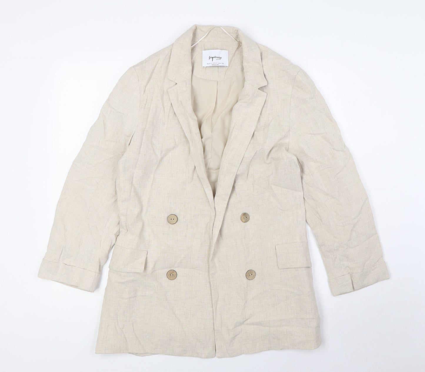 Womens UK Size S Stradivarius Beige Jacket