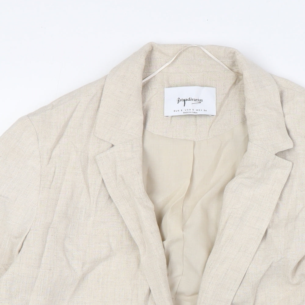 Womens UK Size S Stradivarius Beige Jacket