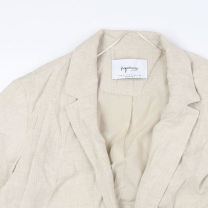Womens UK Size S Stradivarius Beige Jacket