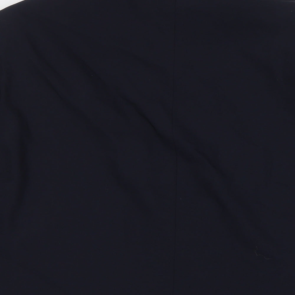 Autograph Mens Blue Polyamide Jacket Suit Jacket Size XL Regular