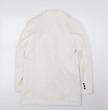 Womens UK Size XS Stradivarius Ivory Jacket