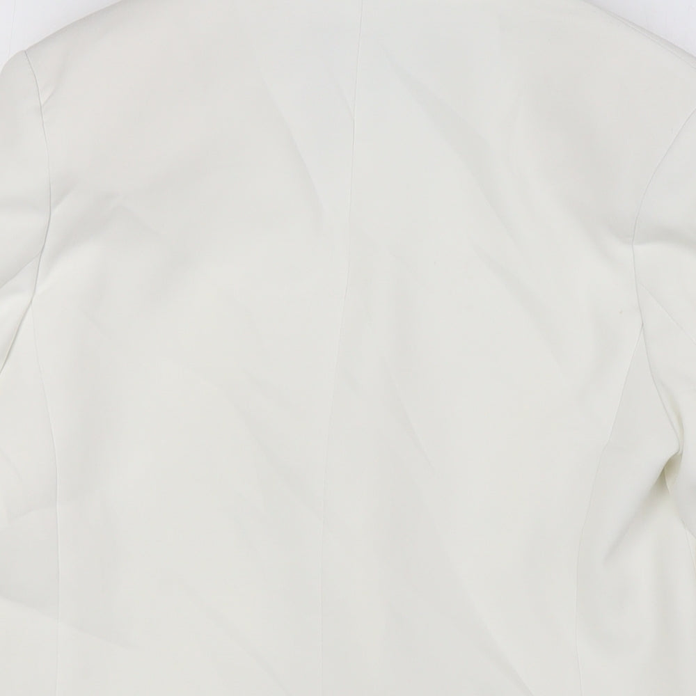 Womens UK Size XS Stradivarius Ivory Jacket