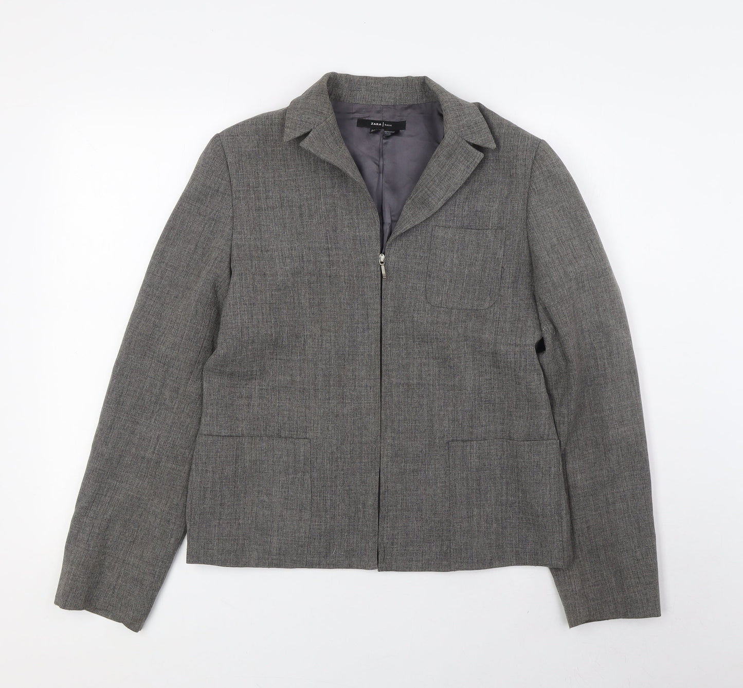 Womens UK Size 10 Zara Grey Jacket