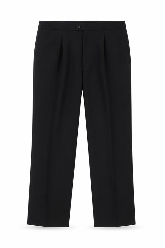 Mens UK Size 42 in Daniel Grahame Regular Fit  Black Trousers