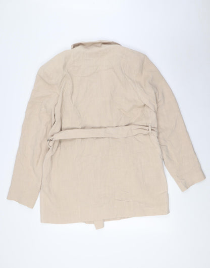 Womens UK Size 10 River Island Beige Jacket