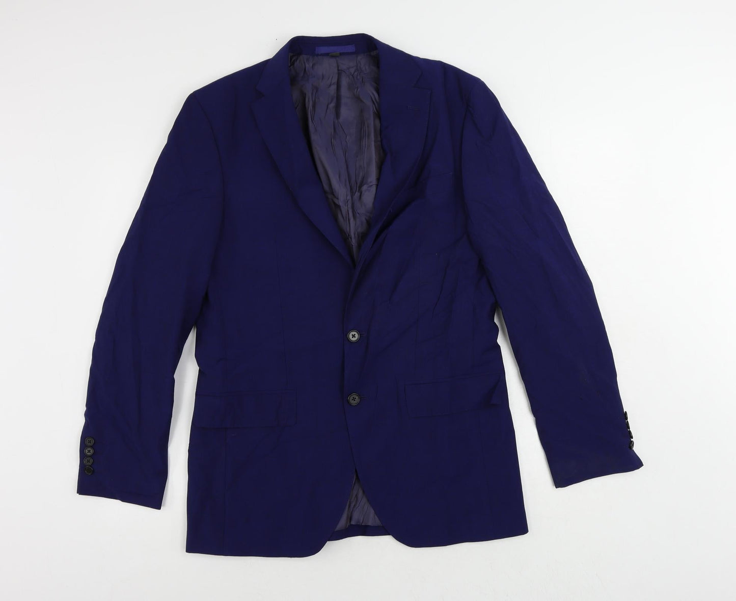 Mens UK Size 38 Marks and Spencer Regular Blue Suit Jacket