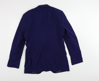 Mens UK Size 38 Marks and Spencer Regular Blue Suit Jacket