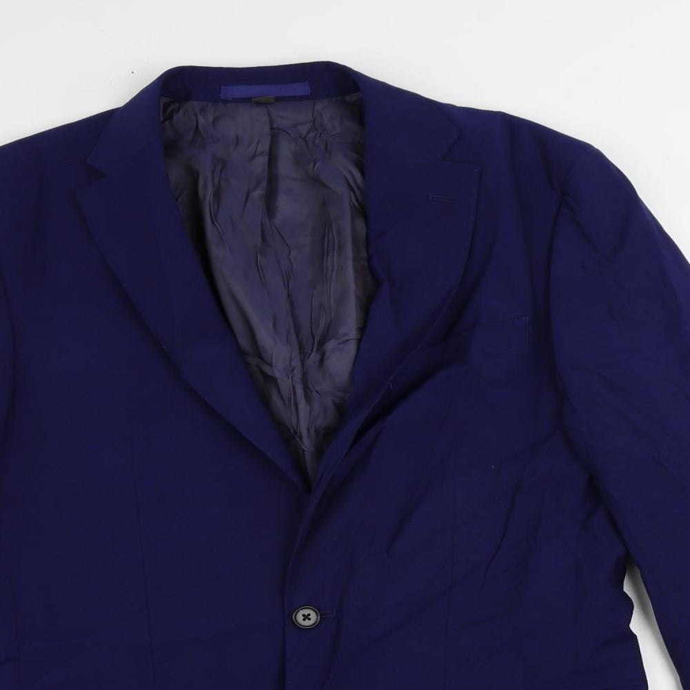 Mens UK Size 38 Marks and Spencer Regular Blue Suit Jacket