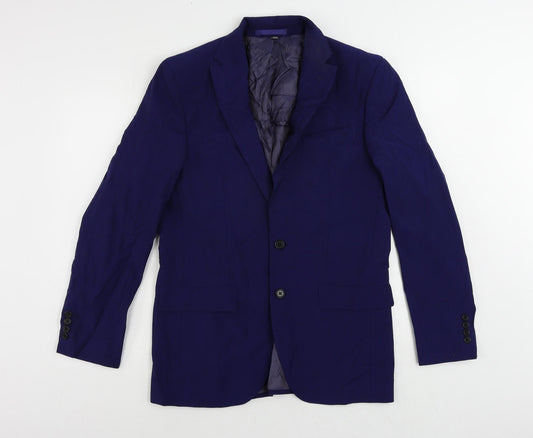Mens UK Size 38 Marks and Spencer Regular Blue Suit Jacket
