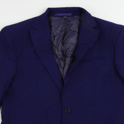 Mens UK Size 38 Marks and Spencer Regular Blue Suit Jacket