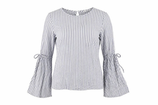 Womens UK Size S Pull&Bear Blue Basic Blouse