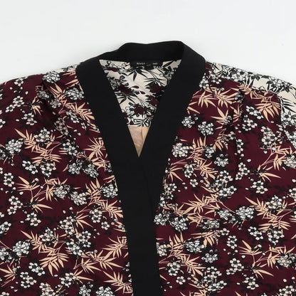 Womens UK Size 8 River Island Purple Kimono Blouse