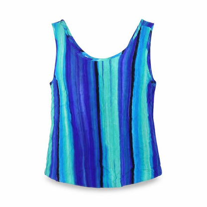 Womens UK Size 12 Roman Blue Basic Tank