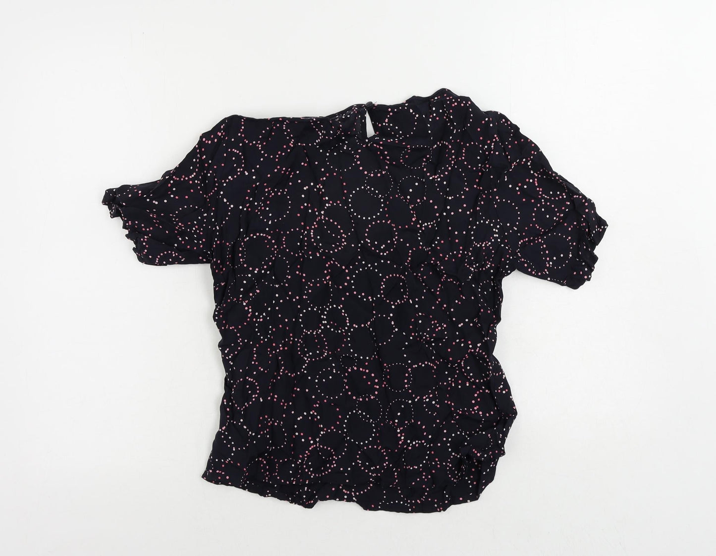 Womens UK Size 12 Marks and Spencer Blue Basic Blouse