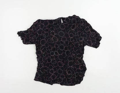 Womens UK Size 12 Marks and Spencer Blue Basic Blouse