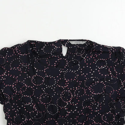 Womens UK Size 12 Marks and Spencer Blue Basic Blouse