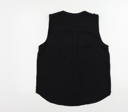 Womens UK Size 8 H&M Black Basic Blouse