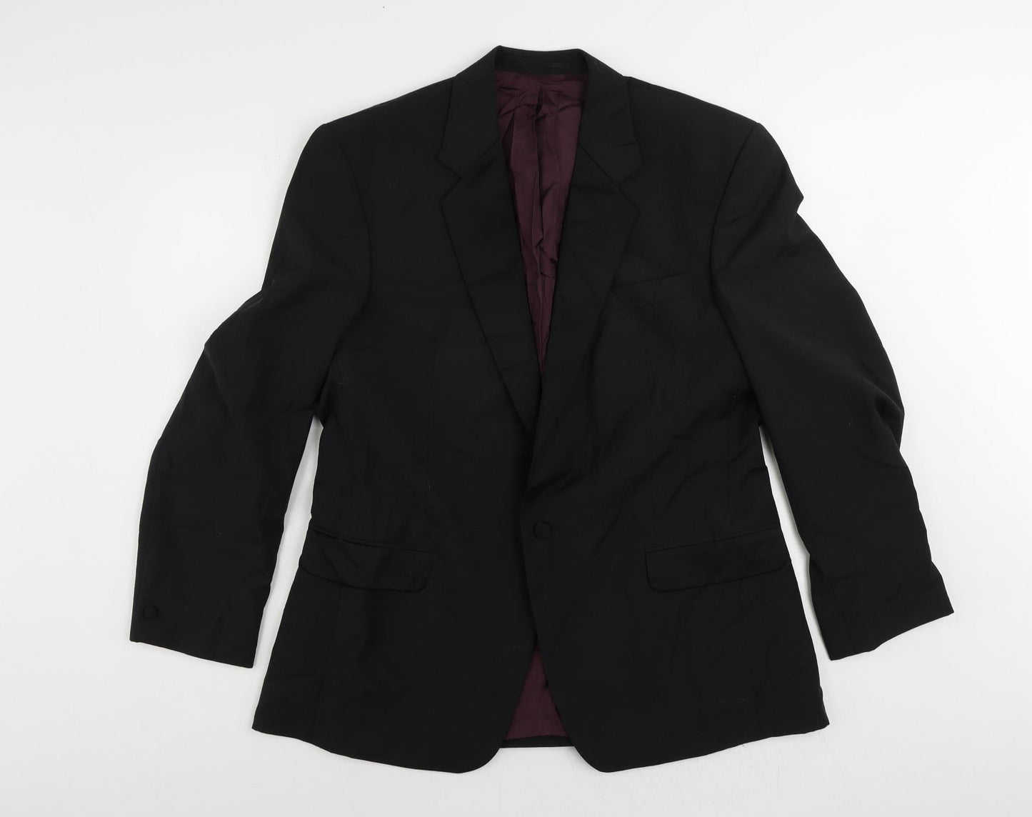 Mens UK Size 42 Skopes Regular Black Suit Tuxedo