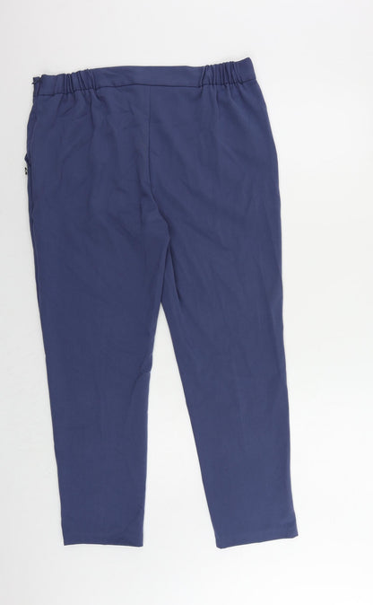 Womens UK Size 16 Anna Rose Regular Fit  Black Trousers
