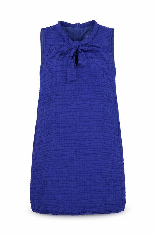 Country Casuals Womens Blue Polyester Shift Size 16 Round Neck Zip - Lined