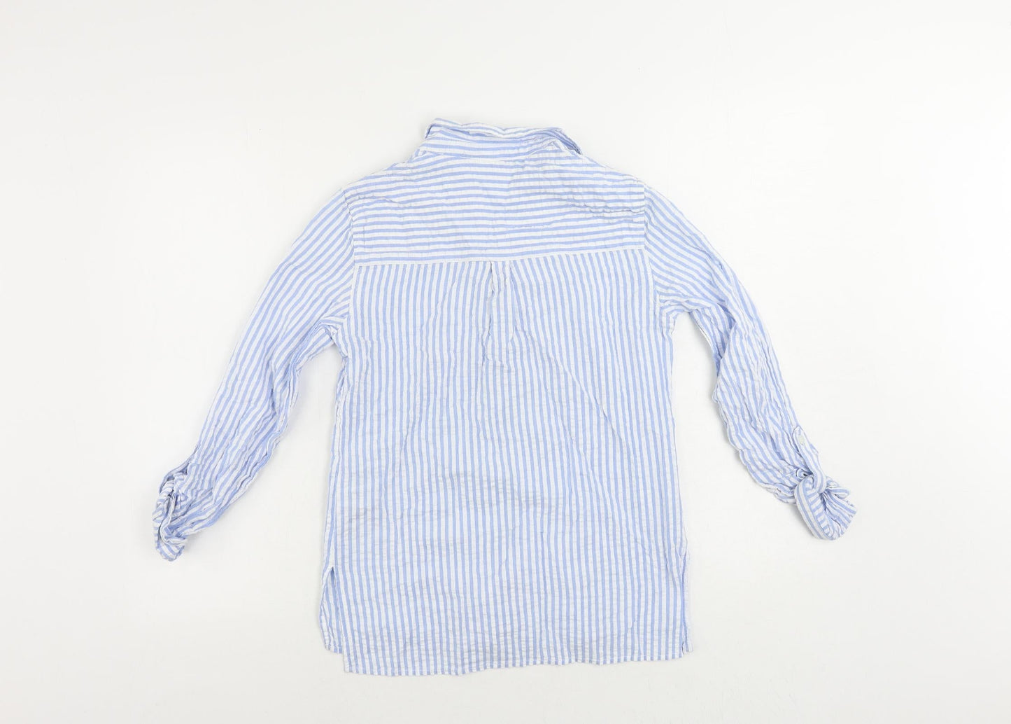 Womens UK Size 8 Dorothy Perkins Blue Basic Button-Up