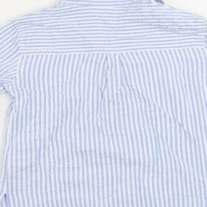 Womens UK Size 8 Dorothy Perkins Blue Basic Button-Up